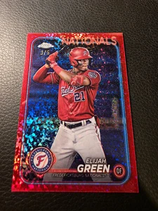 2024 Topps Pro Debut Elijah Green Red Speckle 3/5 Washington Nationals - Picture 1 of 2