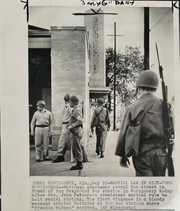 Freedom Riders, Orig Press Photo, Montgomery Bus Station, Rioting, Civil Rights - Picture 1 of 4
