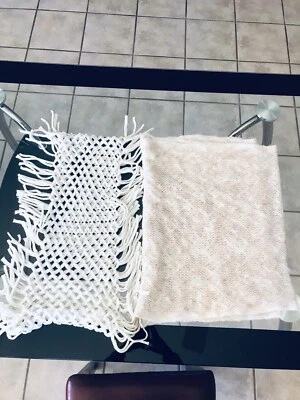 Женские шарфы коллекция восемнадцать 2 изделия один размер белый - Изображение 1 из 4