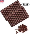 (2 PC)110 Mini Coffee Bean Silicone Chocolate,Baking,Wax,Candy,Bath Bombs Moulds
