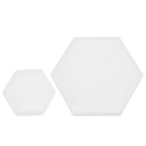 2 Pcs Coffee Cup Mat Making Mold Stencils Hexagonal Silicone Molds eBay