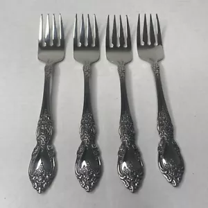 Oneida Louisiana 18/8 Edelstahl Besteck Salatgabel 7 Zoll 4er Set - Bild 1 von 6