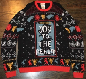 Juego de Tronos Feo Navidad Suéter Hombres Talla XL Poniente Alegría al Reino - Imagen 1 de 10