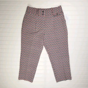 Liz Claiborne Straight Leg Floral Print Pants Size 10P Petites NEW - Picture 1 of 16