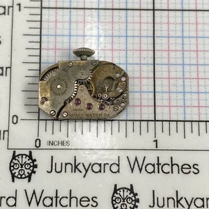 Vintage Mimo Watch Movement Repairs Parts Watchmaker Swiss 15 Jewels - Picture 1 of 2