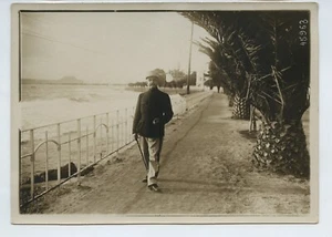 Französischer General erholt sich St. Raphael Frankreich ca. 1. Weltkrieg Pressefoto - Bild 1 von 2