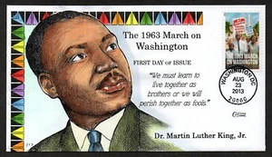 USA, SCOTT #4804, COLLINS FDC COVER 2013 WASHINGTON MARCH, MARTIN LUTHER KING JR - Picture 1 of 1