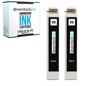 2X Cartucho de tinta negro compatible OSI Epson 98 para Epson Artisan 730 800 810 835 - Imagen 1 de 1