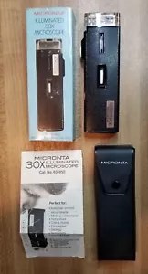 NOS Vintage Radio Shack Micronta n. 63-850 Microscopio tascabile illuminato 30X - Foto 1 di 10
