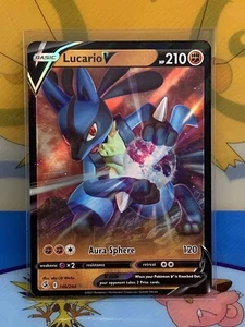 Lucario V 146/264 Full Art Rare Holo Fusion Strike Pokemon TCG - Picture 1 of 5