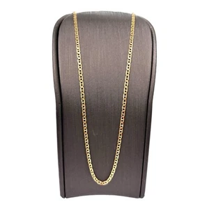 9ct 9K Yellow Gold Fine Anchor Mariner Chain Necklace 3.22 Grams 45.5cm. New - Picture 1 of 7