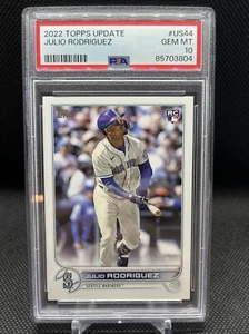 2022 Topps Update Julio Rodriguez #US44 Rookie RC PSA 10 MINT Mariners - Picture 1 of 2
