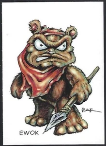 RAK (Robert A Kraus) carta artistica di Star Wars serie 1 EWOK - Foto 1 di 1
