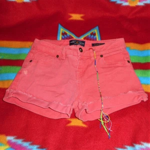 Lucky Brand Riley Girls Shorts Pink Cuffed Cotton Blend Denim Shorts *Size: 12 - Picture 1 of 7