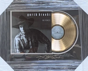 Garth Brooks Gold Album w-Laser Signatures Signed Auto - Picture 1 of 1