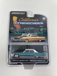 Greenlight California Lowriders 1973 Cadillac Sedan Deville Teal - Picture 1 of 9