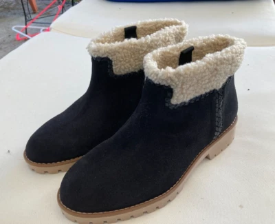 ¡NUEVO! WOB Jack Rogers Botines Negro Gamuza/Oveja Talla 8 M Foto 1 de 4