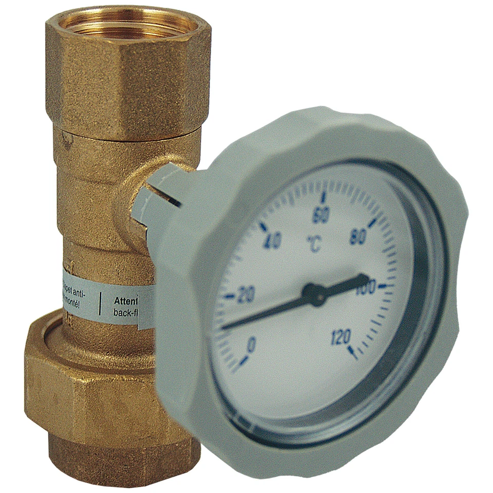 Meibes Ruecklaufset R 1 1/4" Kugelhahn mit integrierter Schwerkraftbremse 61128