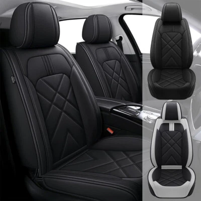 For Volvo S80 2001-2016 Breathable 2/5 Seat Cover 2 Colors Faux Leather Pad Foto 1 de 4