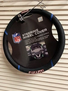 NFL New York Giants Embroidered Steering Wheel Cover - 15" Diameter - Picture 1 of 4