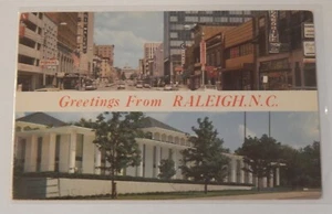 Greetings from Raleigh North Carolina postcard used Rochester New York 1966 - Picture 1 of 2