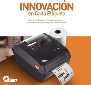 Qian USB Bluetooth 110 110mm Impresora Térmica de Etiquetas Recibos QOP-T10UB-DI - Imagen 1 de 8