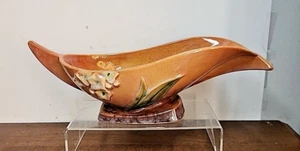 ROSEVILLE POTTERY WINCRAFT CUENCO NARANJA BRILLANTE #227-10" - Imagen 1 de 9