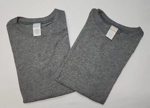 Gymboree Set of 2 Boys Gray Long Sleeve Solid T-Shirt Size M 7-8 - Picture 1 of 6