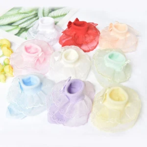 Kids Ankle Sock Baby Girls Infant Newborn Toddler Frilly Bow Lace Cotton Socks - Picture 1 of 20
