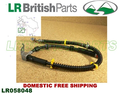 LAND ROVER HOSE BRAKE FRONT HOSE BRAKE LR3 LR4 RH LR058048 - Image 1 of 4