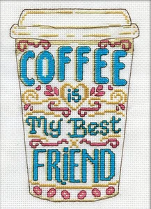 Kit de punto de cruz ~ Design Works Coffee Friend #DW3212 - Imagen 1 de 4
