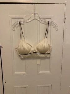 Silk Maison Silk Bra Ivory Size Large - Picture 1 of 2
