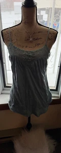 J.t.b blau Boho Cami Tank Top Medium, Perlen, Y2K, Fairy Core, Strand, Club - Bild 1 von 24