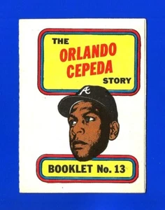 1970 Topps STORY BOOKLETS SET BREAK #13 ORLANDO CEPEDA HOF ATLANTA BRAVES (SB4) - Picture 1 of 1