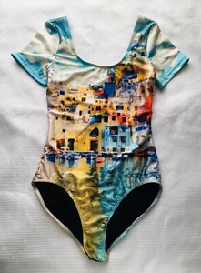 We Are Handsome Multitcolor "The Township" Rundhals Kurzarm Badeanzug: S - Bild 1 von 7