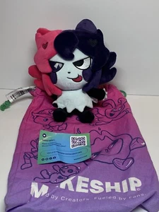 Hágalo usted mismo Peluche Sashley Mortis Youtube Indie Anime Peludo Makeship Raro, Solo 488 Hecho - Imagen 1 de 8