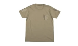 T-shirt Attack on Titan The Survey Corps Sand Khaki (taglia L) *EDIZIONE LIMITATA* - Foto 1 di 4