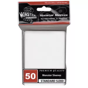 Monster Sleeves - Weiß - Monster Protectors - 50 Hüllen (standard sized) - Bild 1 von 1