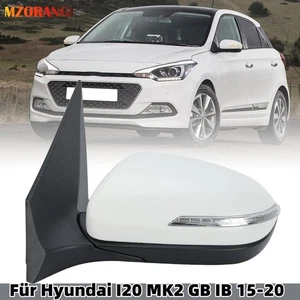 Für Hyundai I20 MK2 GB IB 2015-2020 Außenspiegel Rückspiegel Links Weiß 5 Draht - Picture 1 of 19