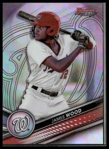 James Wood 2022 Bowman's Best Top Prospects Refractor #TP-7 Washington Nationals - Picture 1 of 2