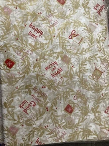 2 Pack Of 100 Sheet Tissue Paper, Gold/Red/White, 20”x14”, 200 Sheets Total - Picture 1 of 2
