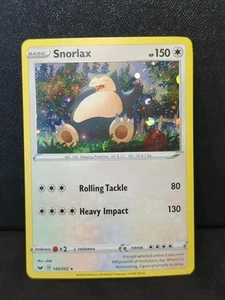 Juego de Cartas Coleccionables Pokémon - Snorlax - Espada y Escudo 140/202 Cosmos Holo Raro - Casi Nuevo/Muy Nuevo - Imagen 1 de 1