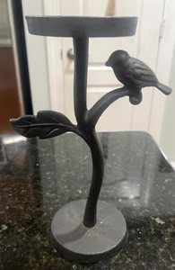 Candelabro antiguo vintage de hierro fundido para pájaros C-6 - Imagen 1 de 1