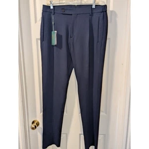 Pantalones de vestir BERWICH para hombre 50 azul marino hechos en Italia 32x32 - Imagen 1 de 12