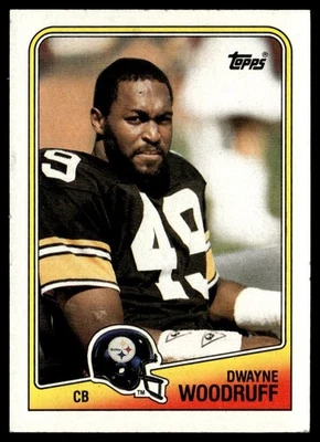 1988 Topps Dwayne Woodruff Pittsburgh Steelers #174 - Image 1 of 2