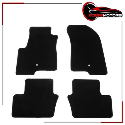 Fits 07-16 Jeep Compass Patriot Floor Mats 4PC Black Nylon Carpets Protector Set - Imagem 1 de 4