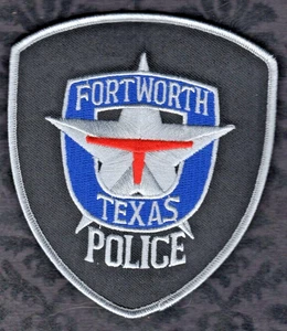 Fort Worth Texas Police Shoulder Patch - ( Grey Border ) - Picture 1 of 2