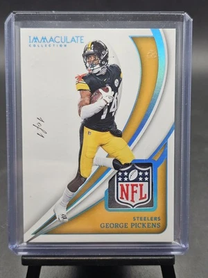 2024 Panini Immaculate George Pickens NFL Shield 1/1 - Steelers, Cowboys - Image 1 of 3