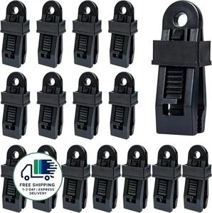Pinzas para lona con forma de cocodrilo (15 unidades), multiusos, para piscinas - Picture 1 of 6