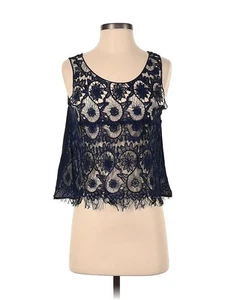 Aqua Women Blue Sleeveless Blouse XS - Picture 1 of 2